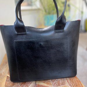 Banana Republic Black Leather Tote